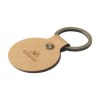 Recycled Leather Keyring Round porte-clés