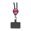 Cordelière téléphonique régable avec cordon rond fabriqué en 100% polyester GRS RPET