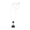 Cordelière téléphonique régable avec cordon rond fabriqué en 100% polyester GRS RPET