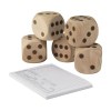 Réalisez les bonnes combinaisons avec ces cinq dés de très grande taille (5,5 x 5,5 cm)