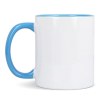 Mug subli Oslo coloré à l'intérieur &amp; anse 300ml