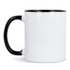 Mug subli Oslo coloré à l'intérieur &amp; anse 300ml