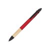 Stylo 3 couleurs avec grip en bambou