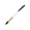Stylo 3 couleurs avec grip en bambou