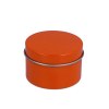 Scented candle round recycled tin