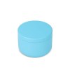Candle in round recycled tin