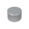 Candle in round recycled tin