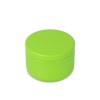 Candle in round recycled tin