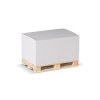 Bloc rectangulaire 12x8x6cm FSC sur palette en bois