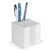 Bloc de papier 10x10x10cm dans une boîte cubique avec compartiments