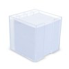 Bloc de papier 10x10x10cm dans une boîte cubique avec compartiments