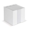 Bloc de papier 10x10x10cm dans une boîte cubique avec compartiments