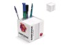 Bloc de papier 10x10x10cm FSC dans une boîte cubique avec compartiments