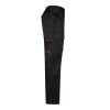 VL HYPNOS. Pantalon sergé, bicolore, multipoches (200g/m²), en coton (35%) et polyester (65%)