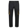 VL HYPNOS. Pantalon sergé, bicolore, multipoches (200g/m²), en coton (35%) et polyester (65%)