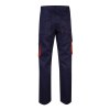 VL HYPNOS. Pantalon sergé, bicolore, multipoches (200g/m²), en coton (35%) et polyester (65%)