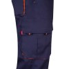 VL HYPNOS. Pantalon sergé, bicolore, multipoches (200g/m²), en coton (35%) et polyester (65%)