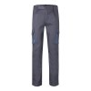 VL HYPNOS. Pantalon sergé, bicolore, multipoches (200g/m²), en coton (35%) et polyester (65%)