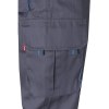 VL HYPNOS. Pantalon sergé, bicolore, multipoches (200g/m²), en coton (35%) et polyester (65%)