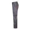 VL HYPNOS. Pantalon sergé, bicolore, multipoches (200g/m²), en coton (35%) et polyester (65%)