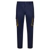 VL HYPNOS. Pantalon sergé, bicolore, multipoches (200g/m²), en coton (35%) et polyester (65%)