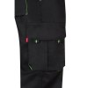 VL HYPNOS. Pantalon sergé, bicolore, multipoches (200g/m²), en coton (35%) et polyester (65%)