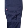 VL HYPNOS. Pantalon sergé, bicolore, multipoches (200g/m²), en coton (35%) et polyester (65%)