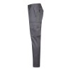 VL HYPNOS. Pantalon sergé, bicolore, multipoches (200g/m²), en coton (35%) et polyester (65%)