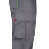 VL HYPNOS. Pantalon sergé, bicolore, multipoches (200g/m²), en coton (35%) et polyester (65%)