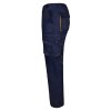 VL HYPNOS. Pantalon sergé, bicolore, multipoches (200g/m²), en coton (35%) et polyester (65%)
