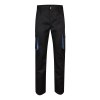 VL HYPNOS. Pantalon sergé, bicolore, multipoches (200g/m²), en coton (35%) et polyester (65%)