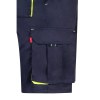 VL HEMERA. Bermuda stretch bicolore, multipoches (240g/m²), en coton (46%), EME (38%) et polyester (16%)