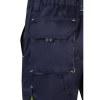 VL HEMERA. Bermuda stretch bicolore, multipoches (240g/m²), en coton (46%), EME (38%) et polyester (16%)