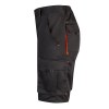 VL HEMERA. Bermuda stretch bicolore, multipoches (240g/m²), en coton (46%), EME (38%) et polyester (16%)
