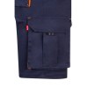 VL HEMERA. Bermuda stretch bicolore, multipoches (240g/m²), en coton (46%), EME (38%) et polyester (16%)