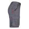 VL HEMERA. Bermuda stretch bicolore, multipoches (240g/m²), en coton (46%), EME (38%) et polyester (16%)