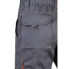 VL HEMERA. Bermuda stretch bicolore, multipoches (240g/m²), en coton (46%), EME (38%) et polyester (16%)