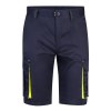 VL HEMERA. Bermuda stretch bicolore, multipoches (240g/m²), en coton (46%), EME (38%) et polyester (16%)