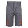 VL HEMERA. Bermuda stretch bicolore, multipoches (240g/m²), en coton (46%), EME (38%) et polyester (16%)