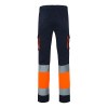 VL ZEUS LARGE. Pantalon stretch multipoches bicolore (240g/m²), en coton (46%), EME (38%) et polyester (16%)