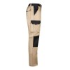 VL NJORD. Pantalon sergé, bicolore, multipoches (240 g/m²), en coton (35%) et polyester (65%)