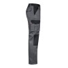 VL NJORD. Pantalon sergé, bicolore, multipoches (240 g/m²), en coton (35%) et polyester (65%)
