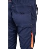 VL FIDES. Pantalon stretch bicolore, multipoches (240g/m²), en coton (46%), EME (38%) et polyester (16%)