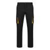 VL FIDES. Pantalon stretch bicolore, multipoches (240g/m²), en coton (46%), EME (38%) et polyester (16%)