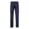VL FIDES. Pantalon stretch bicolore, multipoches (240g/m²), en coton (46%), EME (38%) et polyester (16%)