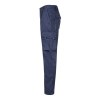 VL FIDES. Pantalon stretch bicolore, multipoches (240g/m²), en coton (46%), EME (38%) et polyester (16%)