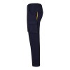 VL FIDES. Pantalon stretch bicolore, multipoches (240g/m²), en coton (46%), EME (38%) et polyester (16%)