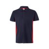 VL SUPAY. Polo piqué bicolore (180g/m²), manches courtes, en coton (60%) et polyester (40%)