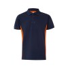 VL SUPAY. Polo piqué bicolore (180g/m²), manches courtes, en coton (60%) et polyester (40%)