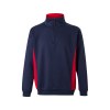VL SVAROG. Sweat bicolore en éponge (260g/m²), en polyester (65%) et coton (35%)